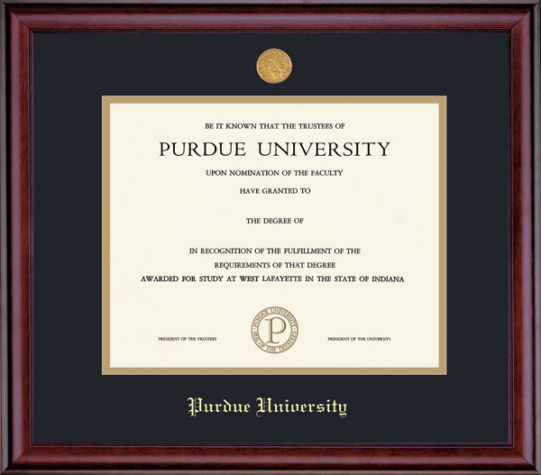 IPFW diploma frame Indiana store University Purdue University Fort Wayne degree campus picture frames framing gift graduation plaque document