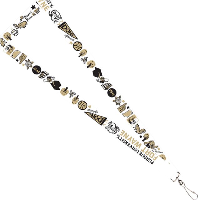 Purdue University Fort Wayne Julia Gash 3/4" Satin Lanyard