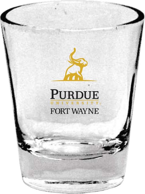 Purdue University Fort Wayne Mastodons 1.5 oz. Collector's Glass