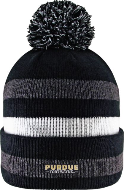 Purdue University Fort Wayne Knit Cuff Pom Hat