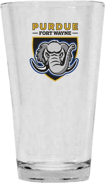 Purdue University Fort Wayne Mastodons 16 oz. Glass