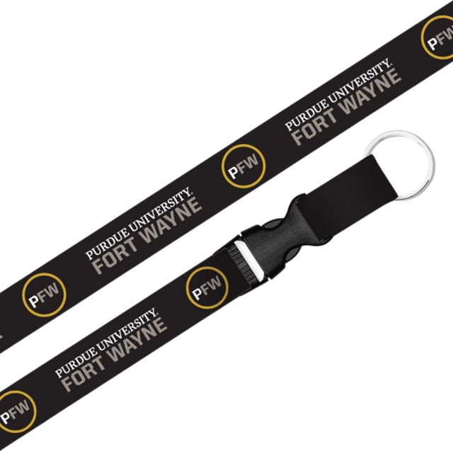 Purdue University Fort Wayne Lanyard with Buckle