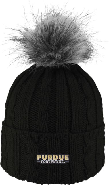 Purdue University Fort Wayne Mastodons Women's Fur Pom Beanie