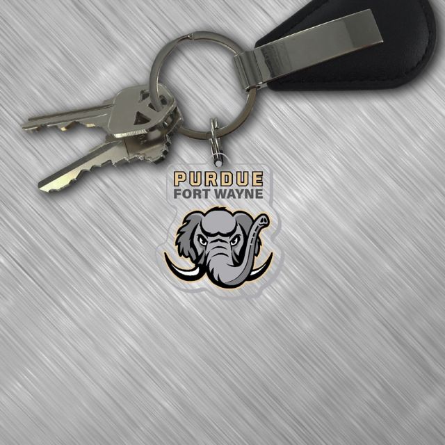 Purdue University Fort Wayne Mastodons Keychain