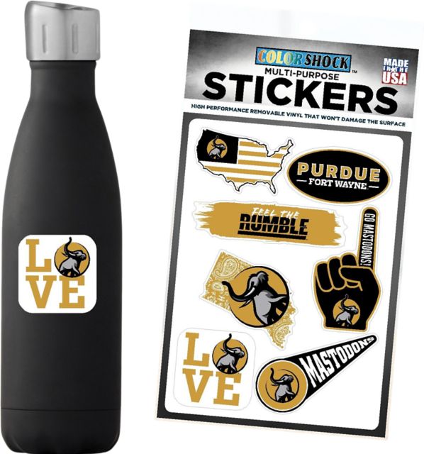 Purdue University Fort Wayne 7.5'' x 7.5'' Sticker Sheet