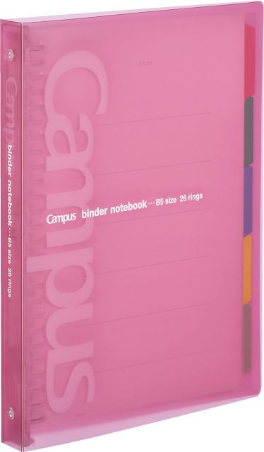 CAMPUS SLIDE BINDER: PINK