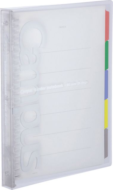 CAMPUS SLIDE BINDER: CLEAR