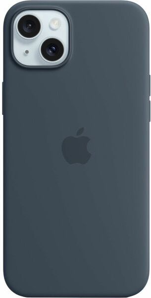 iPhone 15 Plus Silicone Case with MagSafe - Storm Blue