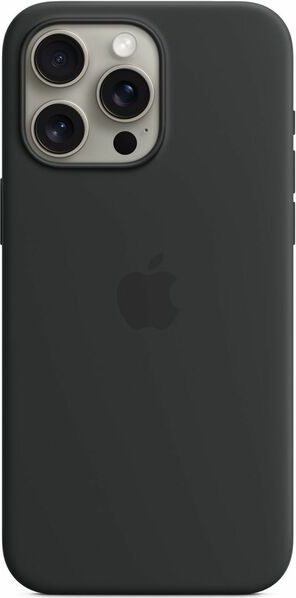 iPhone 15 Pro Max Silicone Case with MagSafe - Black