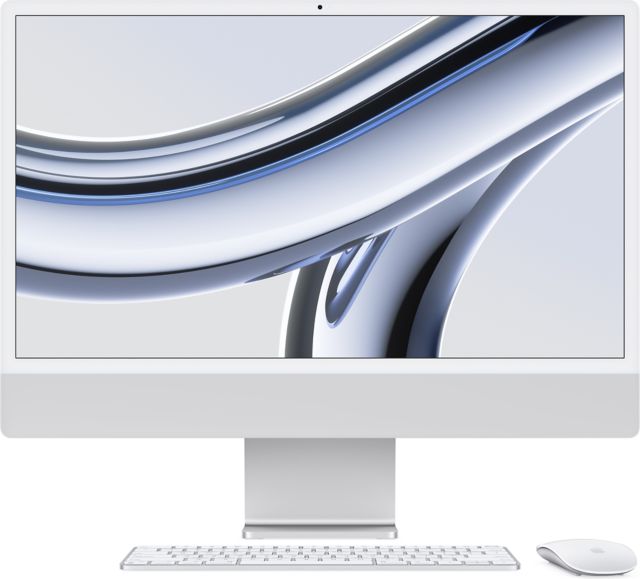 24-inch iMac with Retina 4.5K display: Apple M3 chip with 8?core CPU and 8?core GPU, 256GB SSD - Silver