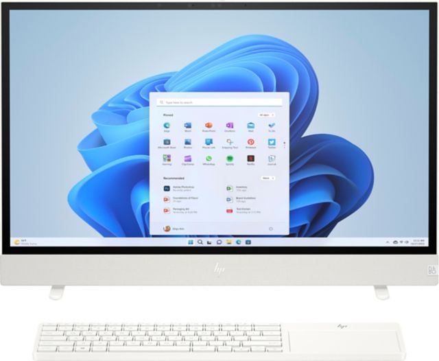 HP 24'' Moveable All-in-One, HP Envy Move Touch/24 QHD Brightview IPS, CPU Intel Core i5-1335U, 16GB LPDDR5 6400, Basic 1 yr Warranty, 5MP IR Webcam, Shell White