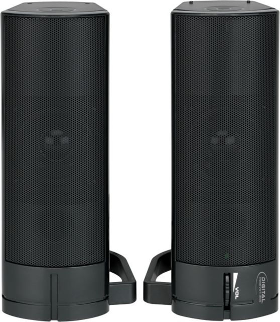 Digital Innovations AcoustiX 2.0 USB Convertible Speakers, Black