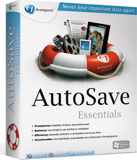 AVANQUEST AUTOSAVE ESSENTIALS FOR WINDOWS ESD