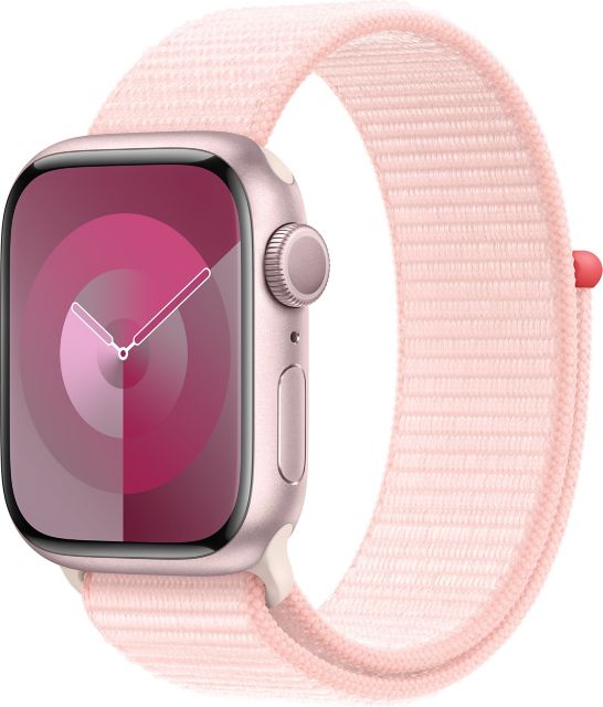 Apple Watch Series 9 GPS 41mm Pink Aluminum Case with Light Pink 