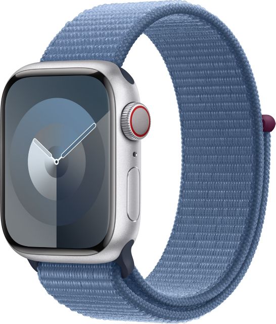 Apple Watch Series 9 GPS + Cellular 41mm Silver Aluminum Case with Winter  Blue Sport Loop: Dartmouth College