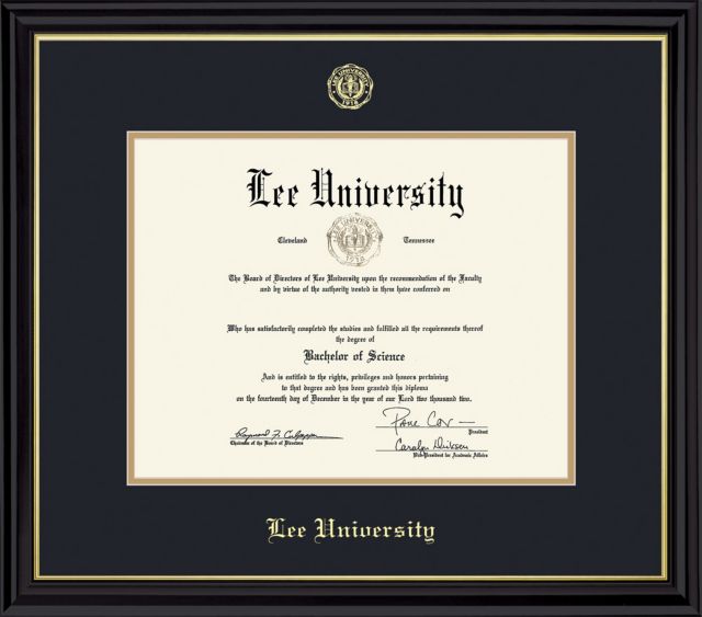 Lee University Diploma Frame