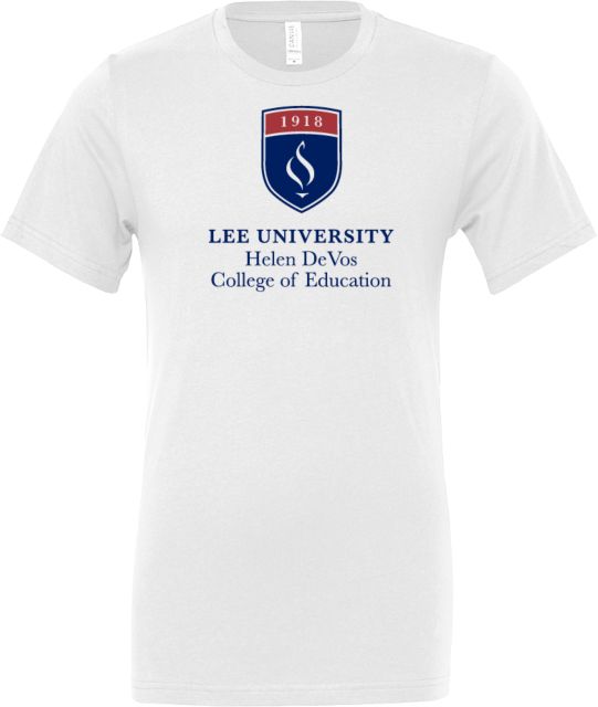 Lee University Bella + Canvas Jersey Cotton T Shirt Lee Helen DeVos College of Education - ONLINE ONLY