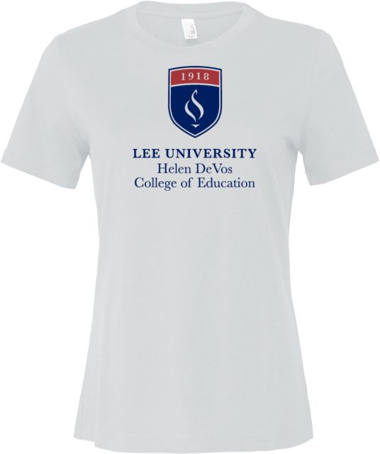 Lee University Bella + Canvas Womens Relaxed Cotton T Shirt Lee Helen DeVos College of Education - ONLINE ONLY