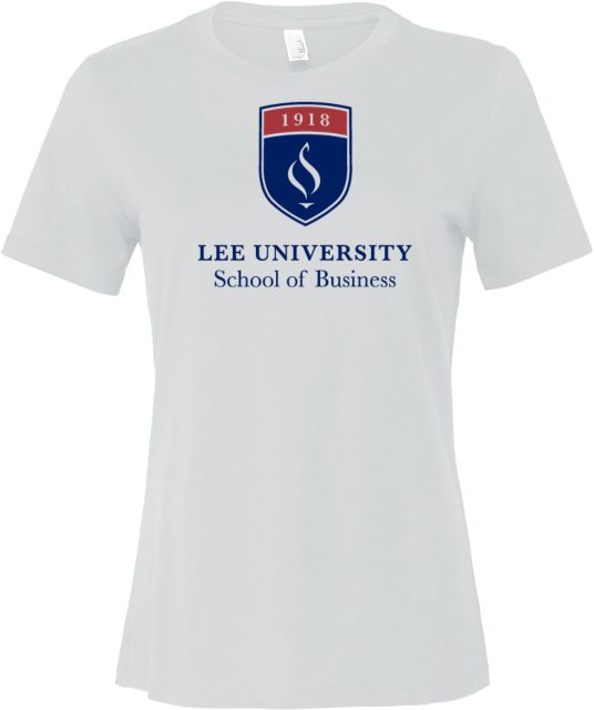 Lee University Bella + Canvas Womens Relaxed Cotton T Shirt Lee School of Business - ONLINE ONLY