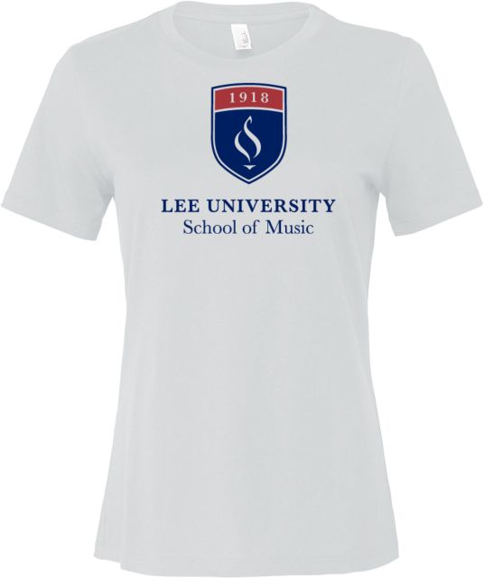 Lee University Bella + Canvas Womens Relaxed Cotton T Shirt Lee School of Music - ONLINE ONLY