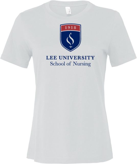 Lee University Bella + Canvas Womens Relaxed Cotton T Shirt Lee School of Nursing - ONLINE ONLY