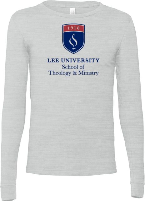 Lee University Bella + Canvas Ash Jersey Cotton Long Sleeve T Shirt Lee School of Theology & Ministry - ONLINE ONLY