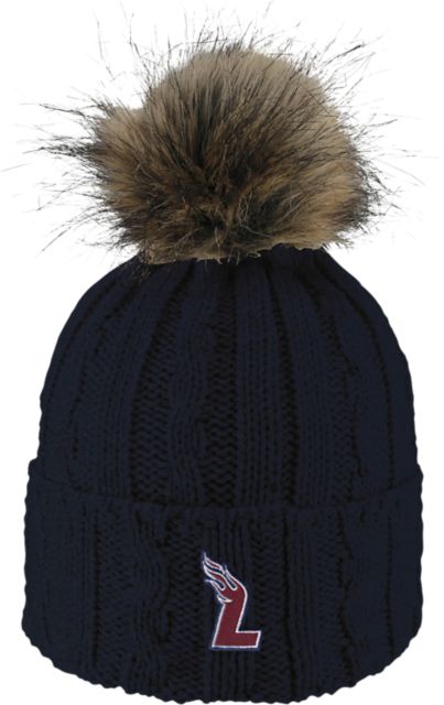 Lee University Women's Fur Pom Beanie
