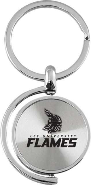 Lee University Flames Spinner Keychain