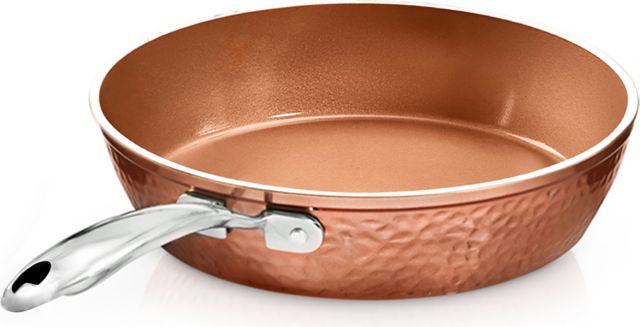 12" Hammered Copper Fry Pan