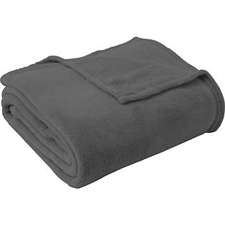 Gray Woven Acrylic Solid Color Plush Throw Gray Woven Acrylic Solid Color Plush Throw