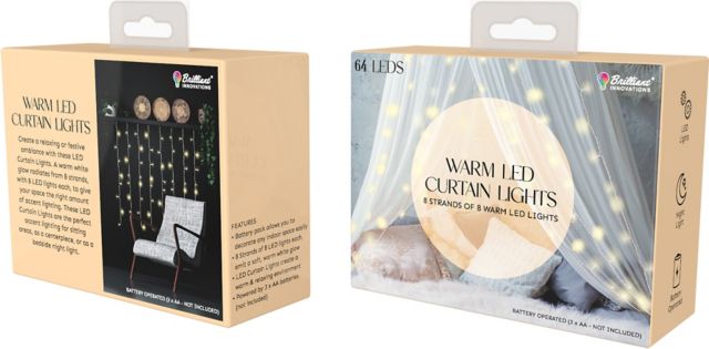 LED CURTAIN STRING LIGHTS