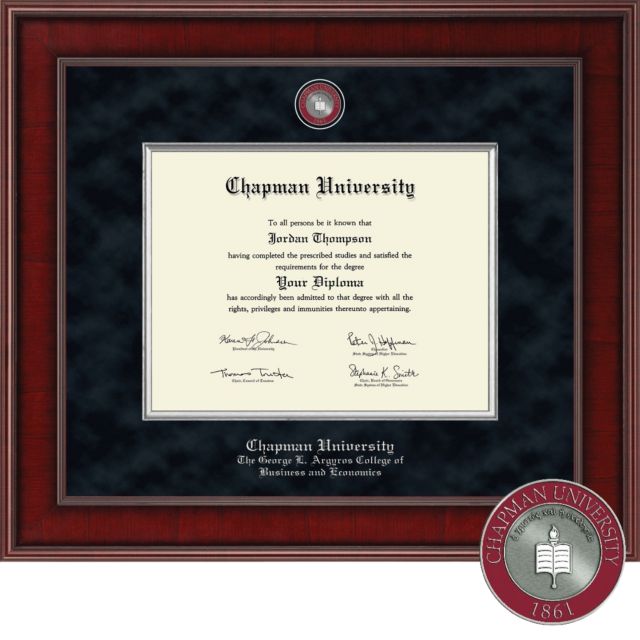 Church Hill Classics Presidential, 8.5x11, Bachelors, Masters,  The George L. Argyros School of Business and Economics Diploma Frame - ONLINE ONLY