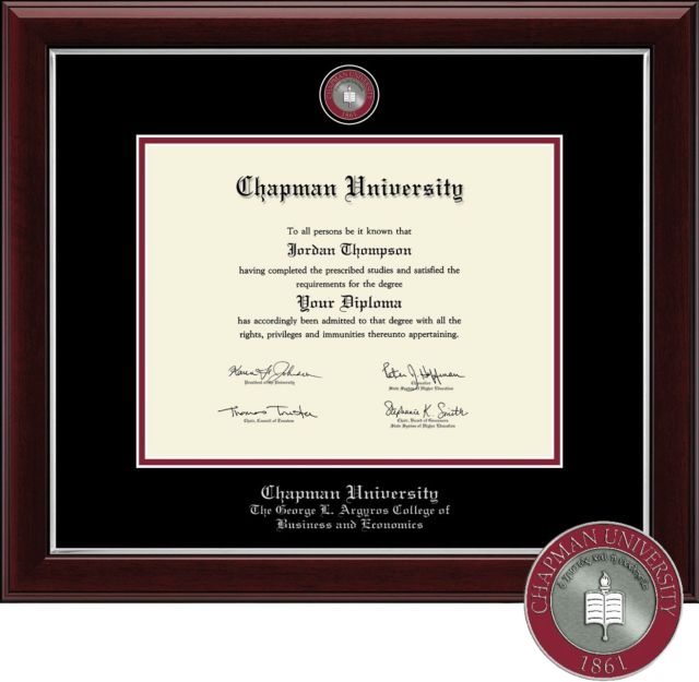 Church Hill Classics, 8.5x11, Bachelors, Masters,  The George L. Argyros School of Business and Economics Diploma Frame - ONLINE ONLY