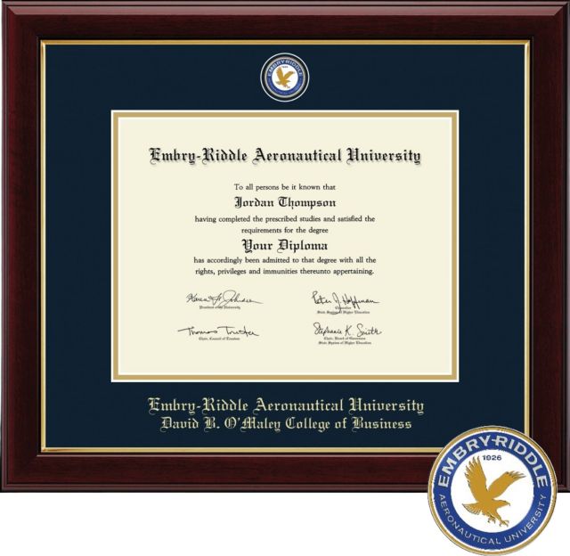 Church Hill Classics , Masterpiece, 8.5x11, Bachelors, Masters,  David B. O'Maley College of Business Diploma Frame - ONLINE ONLY