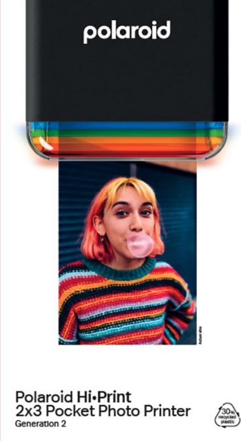 Polaroid Hi-Print Generation 2 Pocket Photo Printer, Black