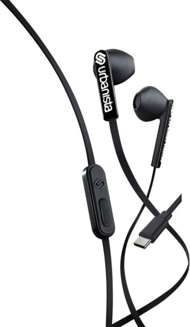 Urbanista San Francisco USB-C Wired Earbuds, Midnight Black