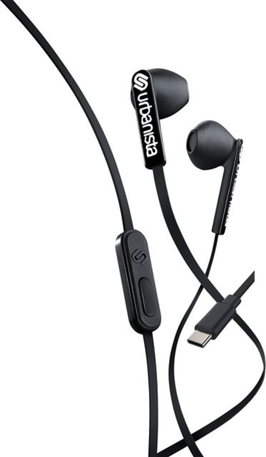 Urbanista San Francisco USB-C Wired Earbuds, Midnight Black
