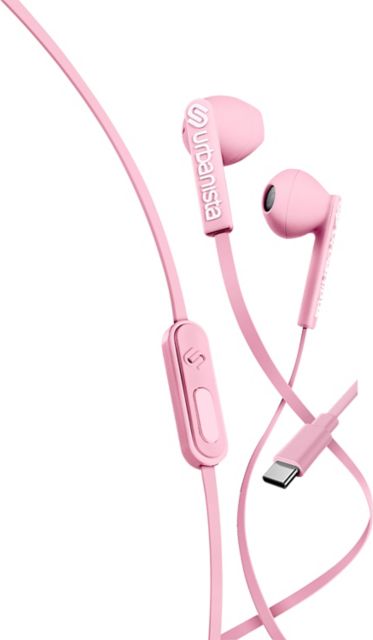 Urbanista San Francisco USB-C Wired Earbuds, Blossom Pink