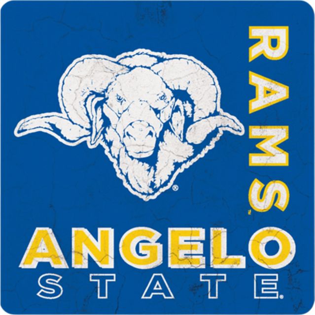 Angelo State University Rams 4x4 Coaster