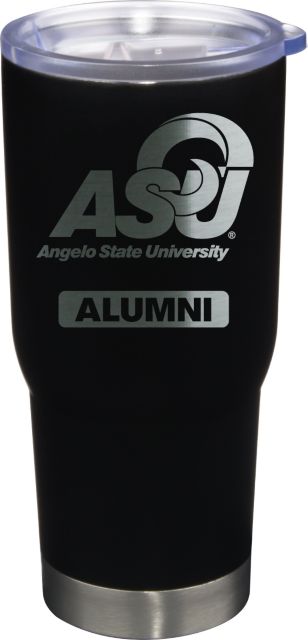 22 oz Matte Black Stainless Steel Tumbler Alumni