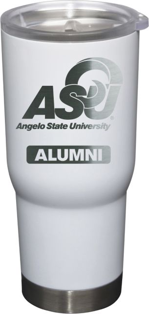 22 oz White Stainless Steel Tumbler Alumni