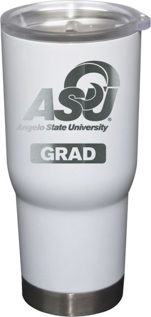 22 oz White Stainless Steel Tumbler Grad