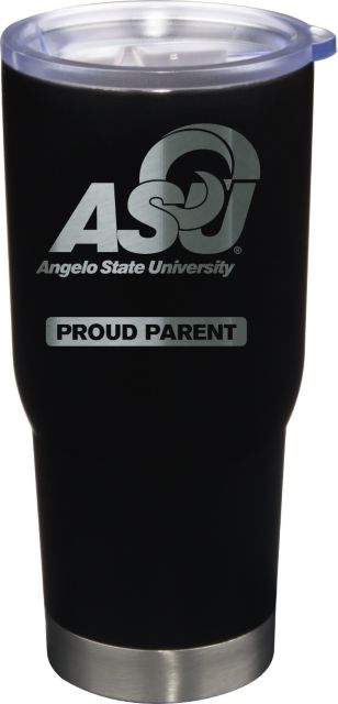 22 oz Matte Black Stainless Steel Tumbler Proud Parent