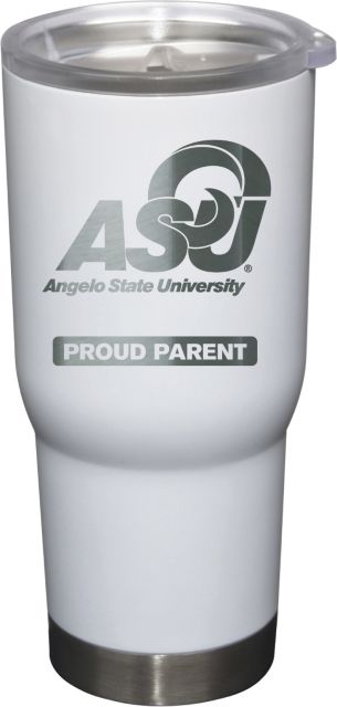 22 oz White Stainless Steel Tumbler Proud Parent