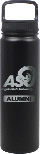 24 oz Matte Black Stainless Steel Water Bottle Alumni