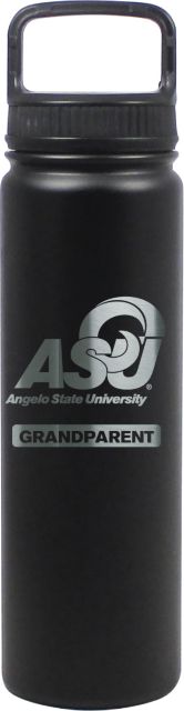 24 oz Matte Black Stainless Steel Water Bottle Grandparent