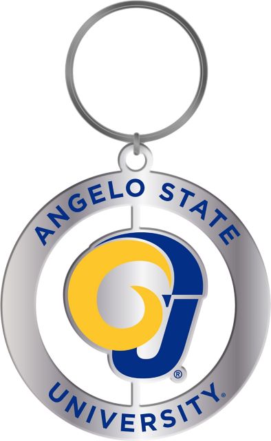 Angelo State University Spinner Key Tag