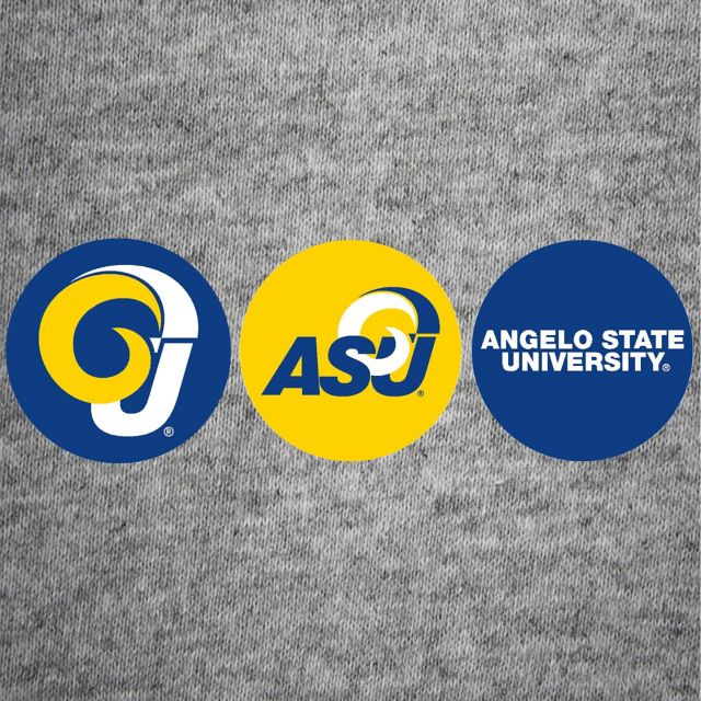 Angelo State University Rams Mini Button 3 Pack