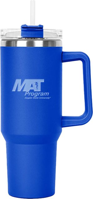 Angelo State University Hippo Mug & Straw Lid with Twist Closure 40 oz MAT Program - Angelo State University Engraved - ONLINE ONLY