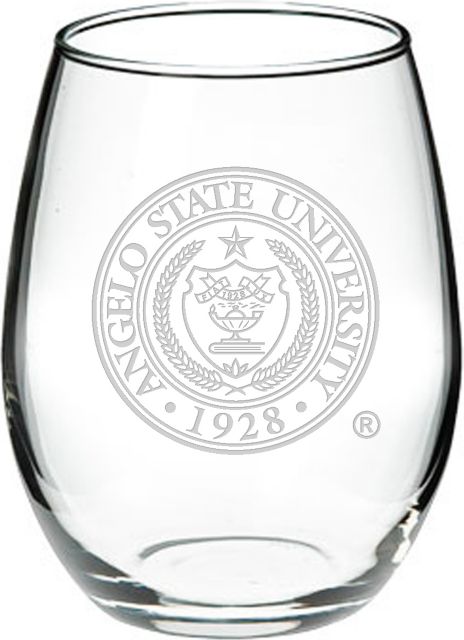 Angelo State University 21 oz. Stemless Wine Glass